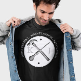 Handyman Professionell Anpassningsbar Monogram Log T Shirt
