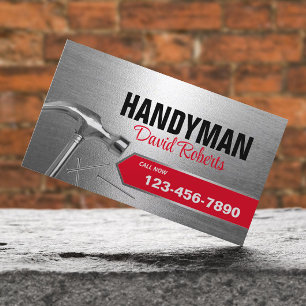 Handyman Professionell Reparation & Maintenance Me Visitkort
