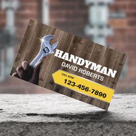 Handyman Reparation Maintenance VS Wood Visitkort