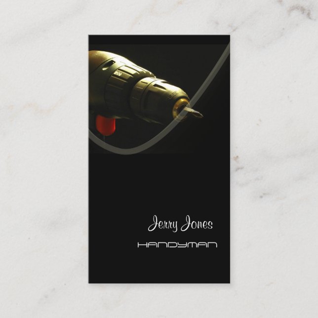 Handyman, reparationsreparationsaffärskort visitkort (Framsida)