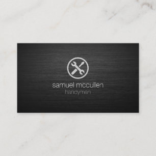 Handyman Reparera Verktyg Icon BrushedMetal Skills Visitkort