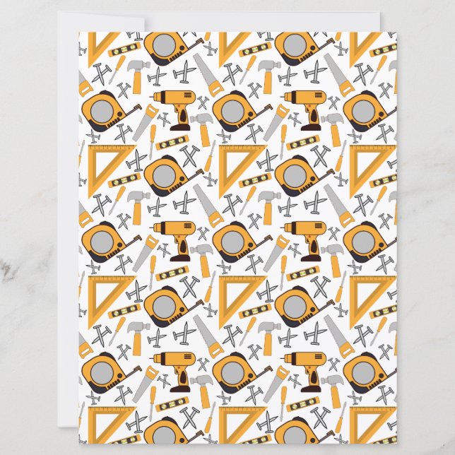 Handyman Scrapbook Papper i Gult (Framsida)