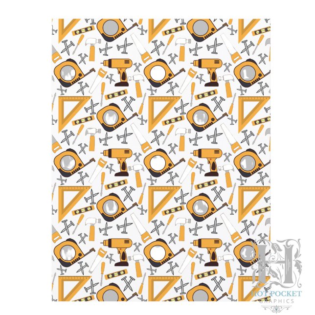 Handyman Scrapbook Papper i Gult (Skapare uppladdad)