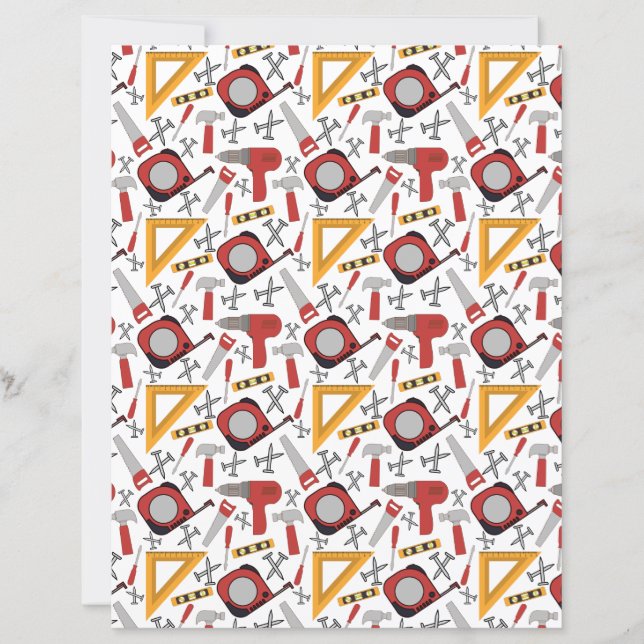 Handyman Scrapbook Papper i Rött (Framsida)