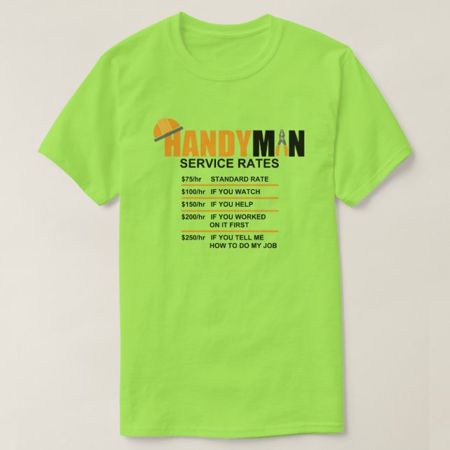 HANDYMAN SERVICE-RASER T SHIRT (Design framsida)