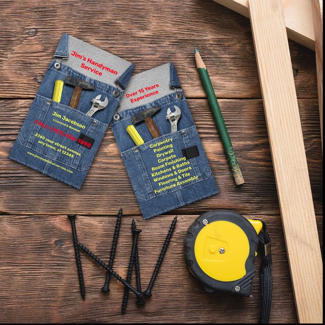 Handyman Service Visitkort (Skapare uppladdad)