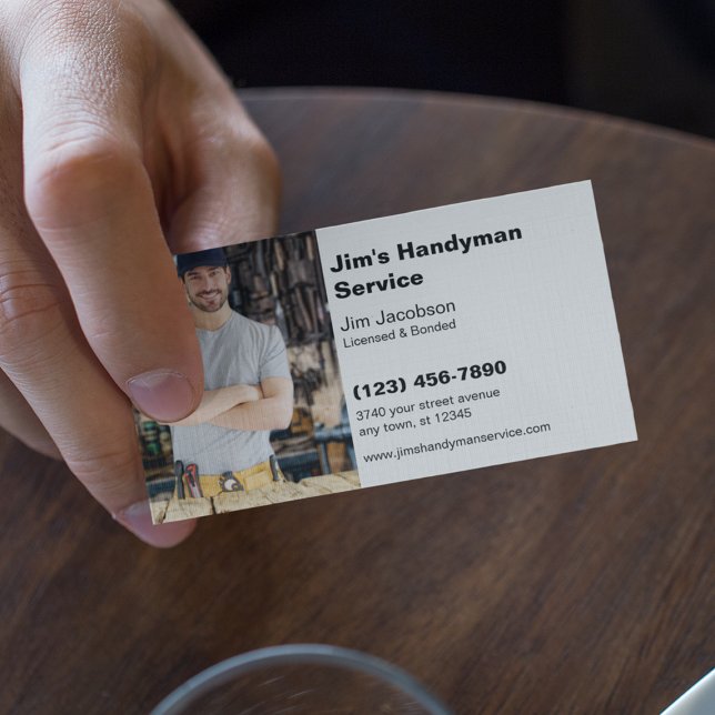 Handyman Service Visitkort (Skapare uppladdad)