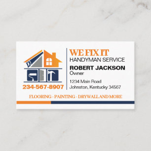Handyman Service Visitkort