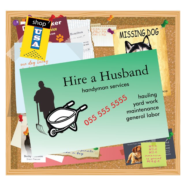 Handyman Services 🌿 reparation av landningsverkty Visitkort (Skapare uppladdad)