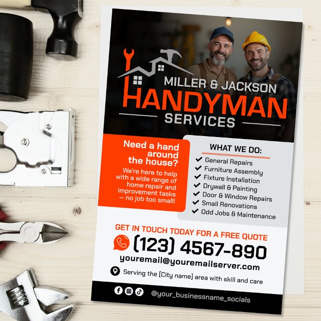 Handyman Services - reparation och underhåll av he Flygblad (Skapare uppladdad)