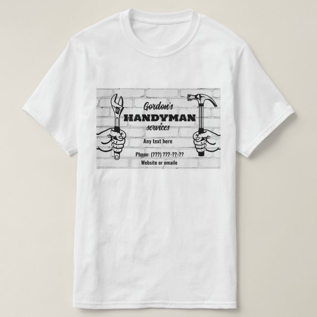 Handyman Services T Shirt (Design framsida)