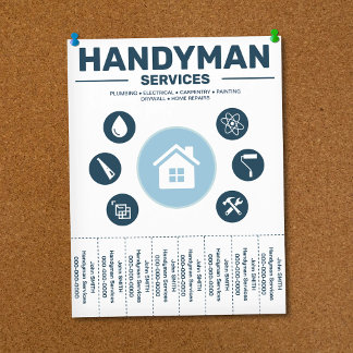 Handyman Services Tear-Off Tabs Flyer