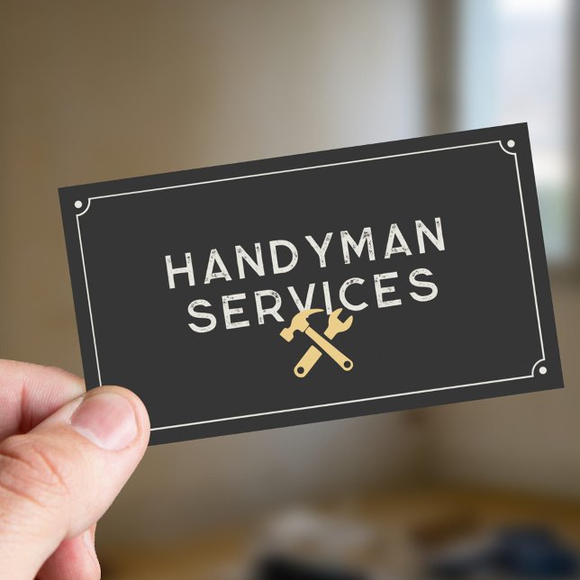 Handyman Services Visitkort (Handyman Services Business Card)