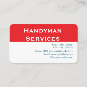 Handyman Services Visitkort