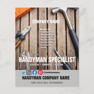 HANDYMAN SPECIALIST-flygare Flygblad