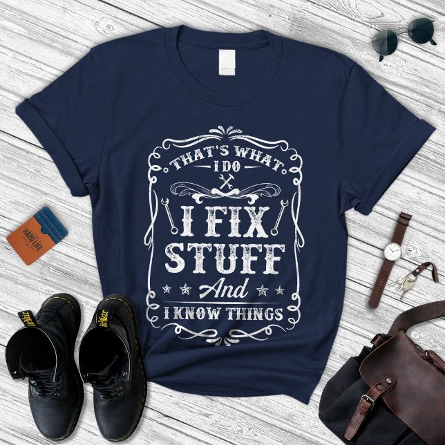 Handyman Tee Pappa Shirt, jag åtgärdar Saker (Skapare uppladdad)