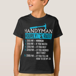 Handyman timtaxa Humor Carpenter Funny Handy M T Shirt