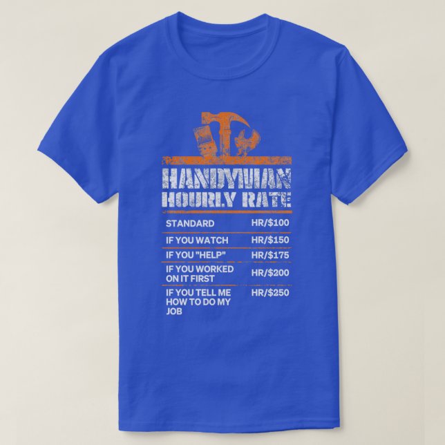 Handyman - timtaxering för praktiska Handymän T Shirt (Design framsida)
