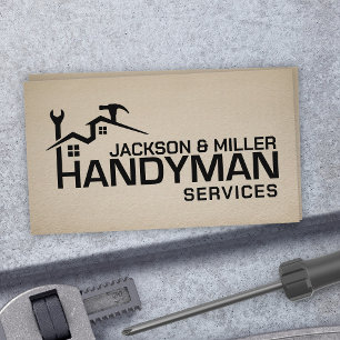 Handyman-tjänster Cool Enkel Visitkort