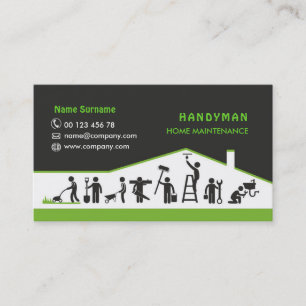 Handyman, underhåll i hemmet visitkort