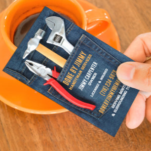 Handyman Verktyg Affärskort Visitkort