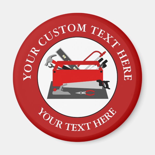 Handyman Verktyg Box Magnet (Framsidan)