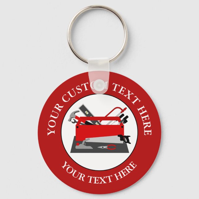 Handyman Verktyg Box Nyckelring (Framsida)