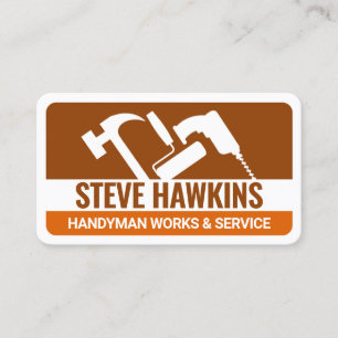 Handyman Verktyg Brown Lagrar remodeling Visitkort