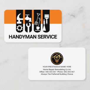 Handyman Verktyg Flik Hem Reparationer Visitkort