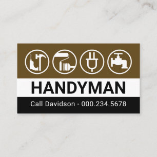Handyman Verktyg Hem Reparationer Visitkort