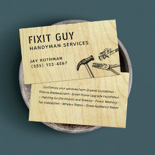 Handyman Verktyg, hemförbättring Visitkort