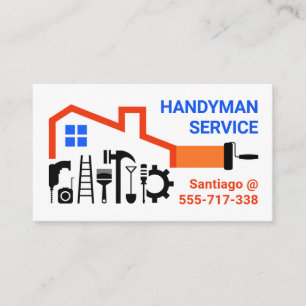 Handyman Verktyg Home Ram Byggnad Visitkort