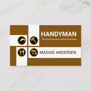 Handyman Verktyg Kors och tvärs Visitkort