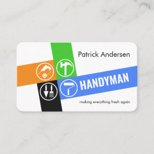 Handyman Verktyg Korslagda Lager Visitkort