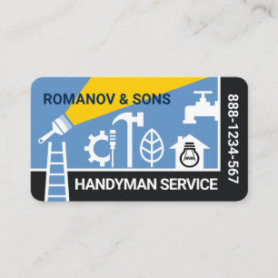 Handyman Verktyg liggande Ram Visitkort