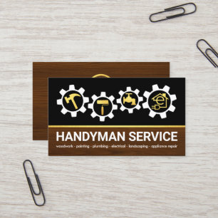 Handyman Verktyg Sprocket - hemreparation Visitkort