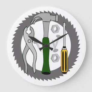 Handyman Verktyg Stor Klocka