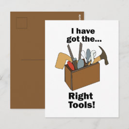 Handyman Verktygslåda Jag Har Rätt Verktyg Vykort