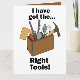 Handyman Verktygslåda Jag Har Rätta Verktygen Kort