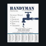 Handyman VVS-Tjänster Ta Av Bild Flyer<br><div class="desc">Moderna Flyers för Handyman</div>