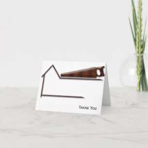 Handyman Wood Saw Business Tack Kort