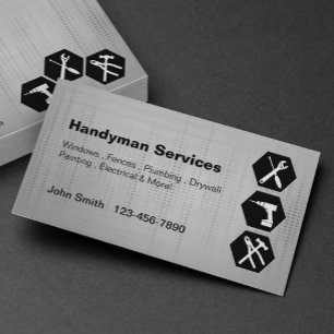 Handymankonstruktion som omdanar visitkortar visitkort