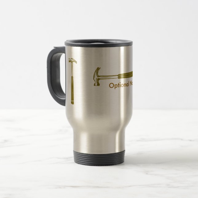 Handymannen bultar teckningkaffekonstruktion resemugg (Framsida vänster)