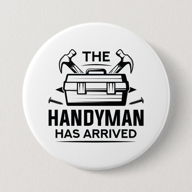 Handymannen har kommit knapp (Framsida)