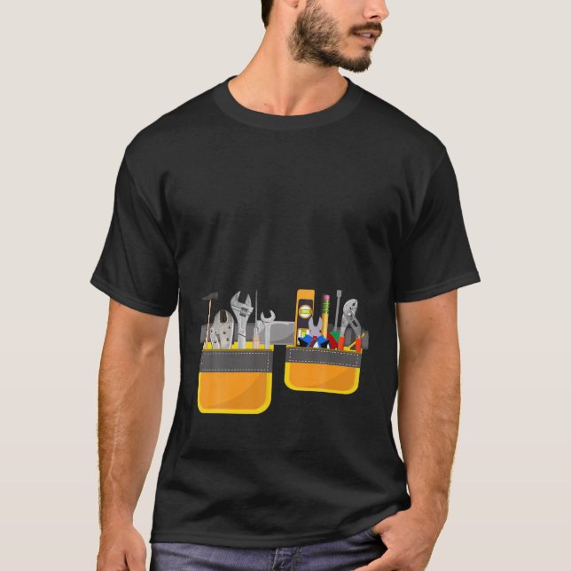 Handymannen Småbarn Kids Easy Costume Builder Work T Shirt (Framsida)