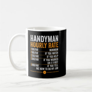 Handymannens timtaxa för praktisk Handyman Kaffemugg