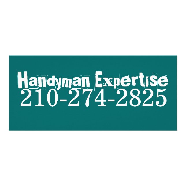 Handymansakkunskap, 210-274-2825 reklamkort (Framsidan)