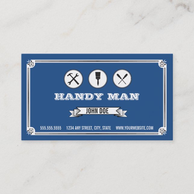 Handymanvisitkort Visitkort (Framsida)