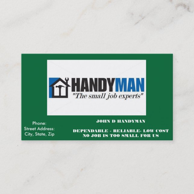 HANDYMANVISITKORT VISITKORT (Framsida)
