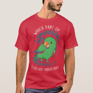 Hane Eclectus Papegoja Aaaa familj T Shirt